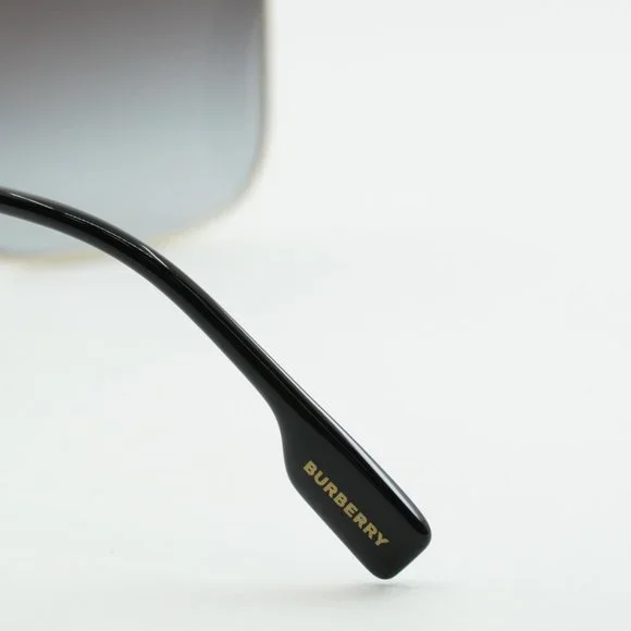 💯 NEW BURBERRY BE3119 JUDE 11098G GOLD GREY SQUARE SUNGLASSES - Picture 5 of 13